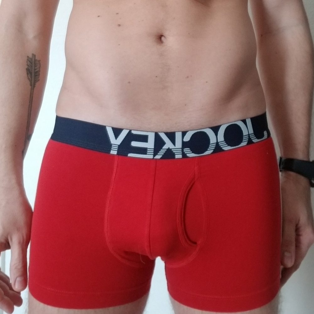 Red jockey boxer brief